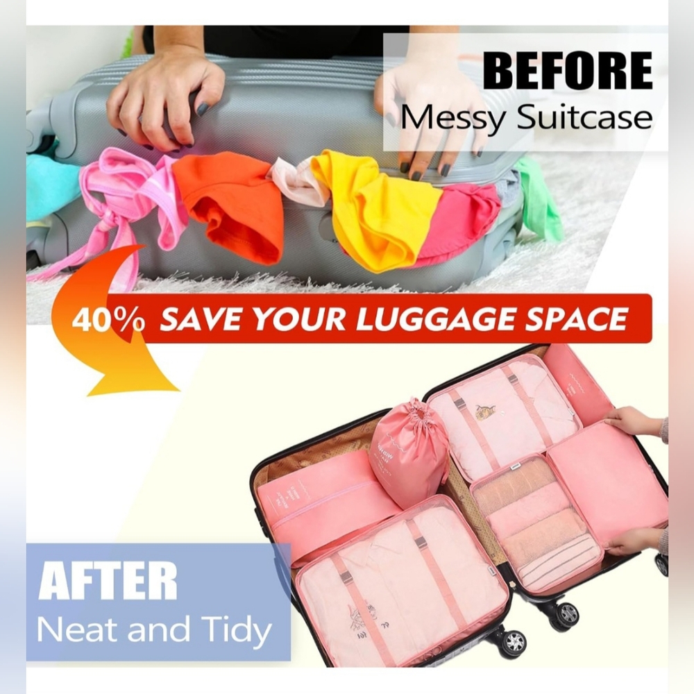 Travel Packing Cubes 7 Set - Picture 6 of 13